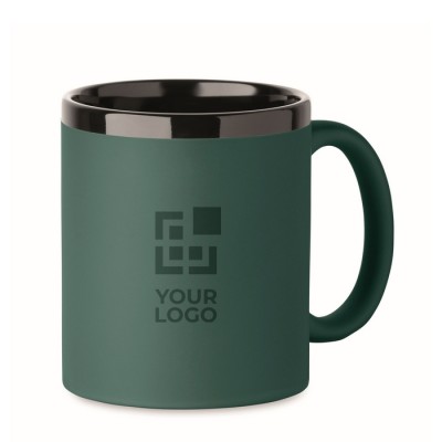 Taza de cerámica con revestimiento de tacto suave de colores 300ml