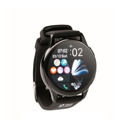 Smartwatch inalámbrico a prueba de agua con correa de silicona