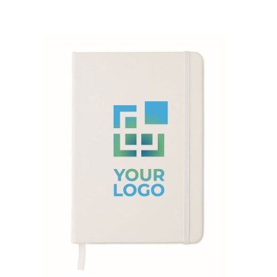 Libretas antibacteriales merchandising color blanco