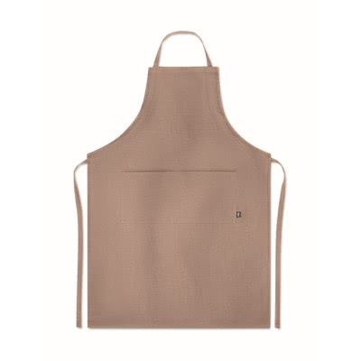 Delantal de cocina eco personalizado color marrón