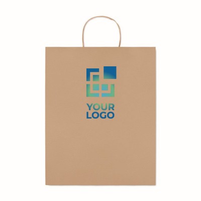 Bolsas de papel personalizadas grandes color negro