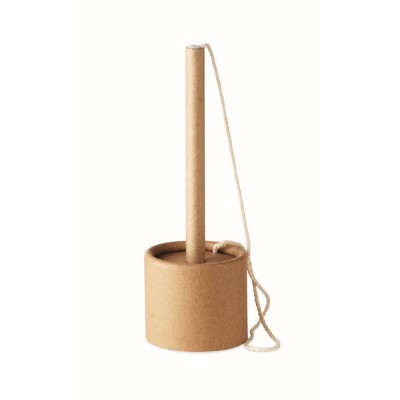 Soporte con bolígrafo personalizado de color beige