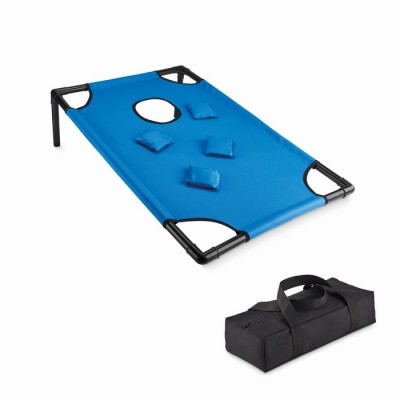 Juego de lanzamiento de sacos de arena color azul real