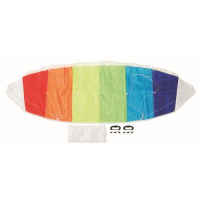 Cometa de kite con estética arco iris color multicolor