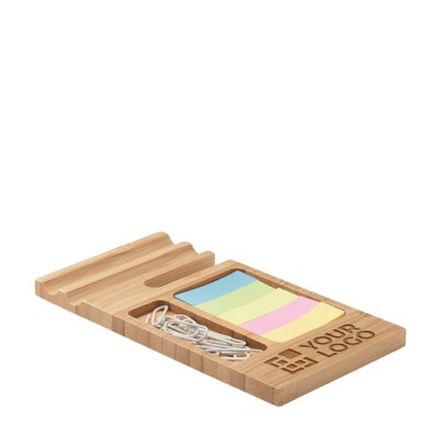 Set de mesa para teléfono, clips y notas