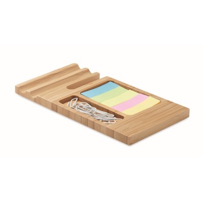 Set de mesa para teléfono, clips y notas