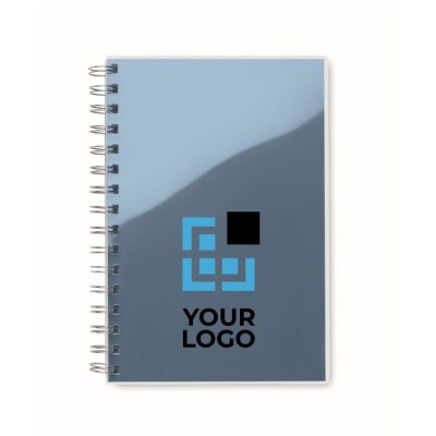Cuadernos personalizados reciclados color azul real