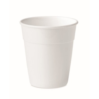 Vaso de plástico personalizado color blanco