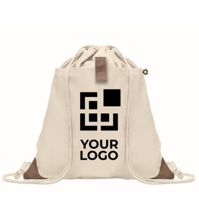 Mochila cuerdas 100% algodón 37x41 cm / Mochilas de tela Personalizadas - ▷  Creapromocion