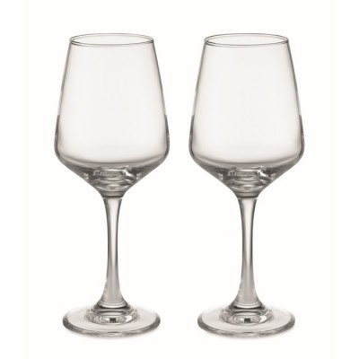 Dos copas de vino personalizadas