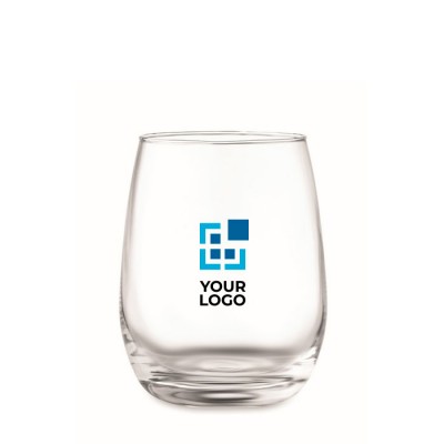 Vaso de vidrio reciclado color transparente
