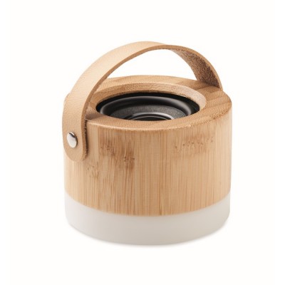 Altavoz 5.0 con carcasa de bambú