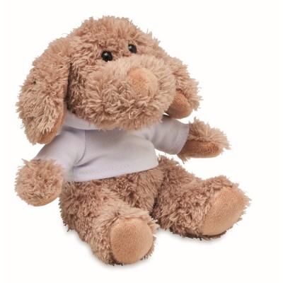 Peluche con forma de perro y sudadera