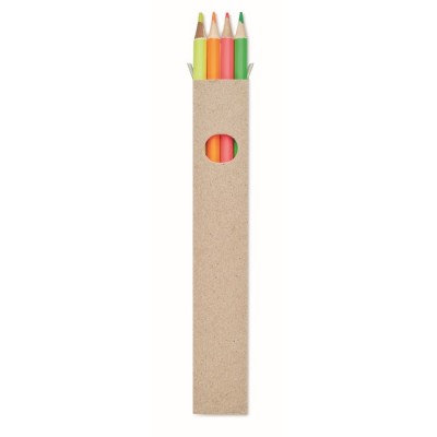 Lápices de colores para subrayar en caja color multicolor