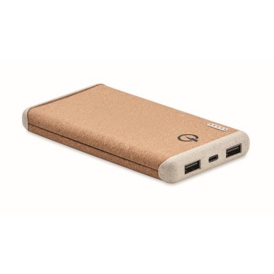 Batería externa de 10000 mAh con corcho