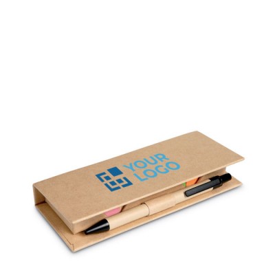 Set de oficina personalizado en caja cartón color Beige