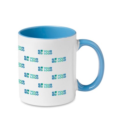 Taza con foto y asa e interior de color vista principal