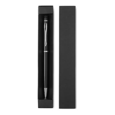 Bolígrafos de regalo en estuche de cartón color Negro