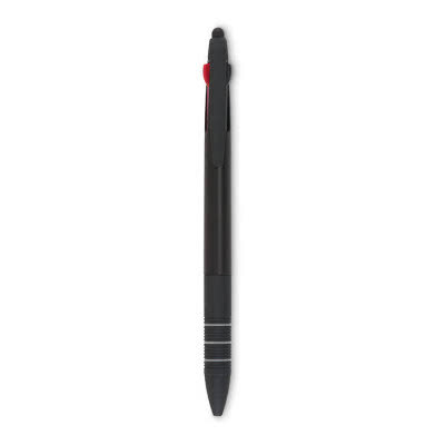Bolígrafo de 3 colores personalizado color Negro