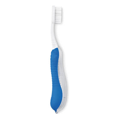 Cepillo de dientes promocional plegable color Azul