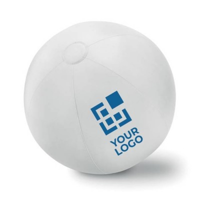 Pelota de playa personalizada con logo vista principal