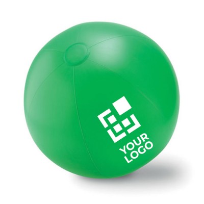 Pelota de playa personalizada con logo vista principal