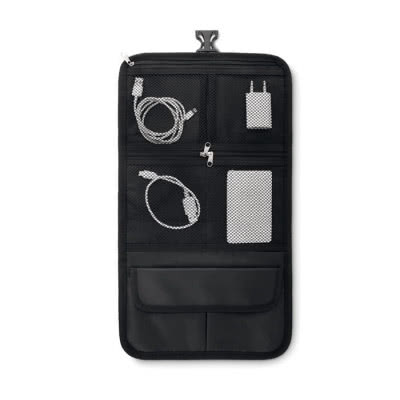Bolsa de accesorios de viaje para regalar color Negro tercera vista
