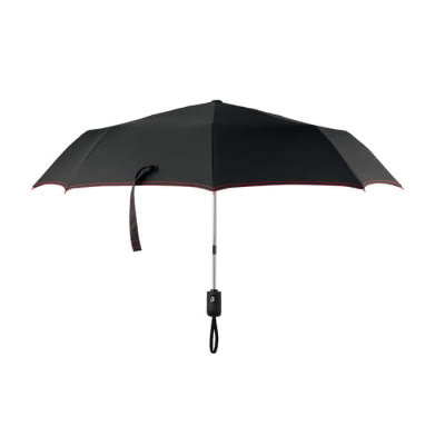 Paraguas personalizado plegable de 23'' color Rojo segunda vista