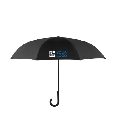 Paraguas promocional reversible de 23'' color Gris segunda vista