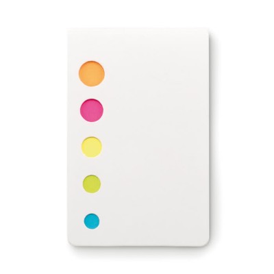 Divertido bloc de notas adhesivas de colores color Blanco