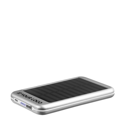 Powerbank promocional solar 4000 mAh color Negro tercera vista