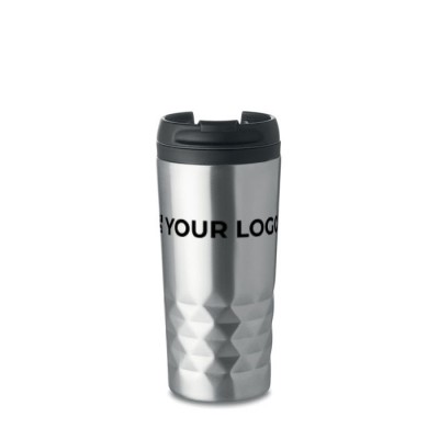 Taza termo personalizada geométrica vista principal