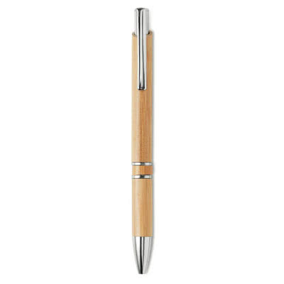 Bolígrafo de bambú con logo