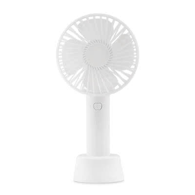 Ventilador USB personalizado portátil color blanco