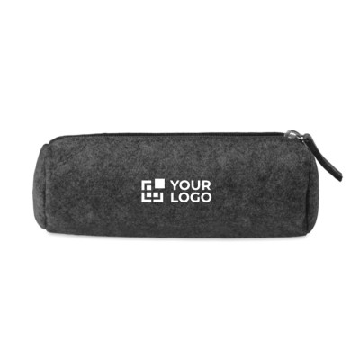 Estuches personalizados de felpa color gris