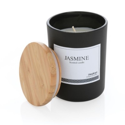 Vela perfumada con tapa de bambú