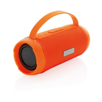 Altavoces con logotipo para exterior color naranja