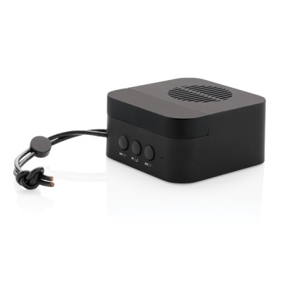 Altavoces corporativos pequeños con caja color negro