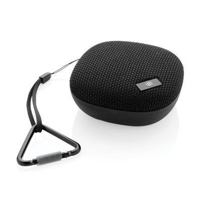 Altavoz pequeño resistente al agua color negro
