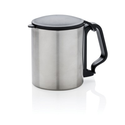 Tazas termo pequeñas personalizadas color plateado