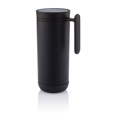 Taza pequeña antigoteo con función térmica color negro