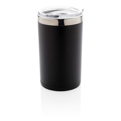Vaso térmico con logotipo iluminado color negro