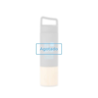 Botella termo con detalle de bambú y asa vista principal - agotado Botella termo con detalle de bambú y asa vista principal - agotado