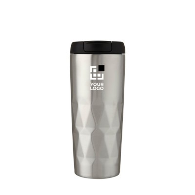Colorido vaso isotérmico geométrico vista principal