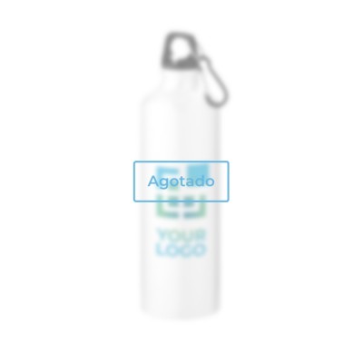 Botella de aluminio reciclado de acabado mate con mosquetón 770ml vista principal - Agotado