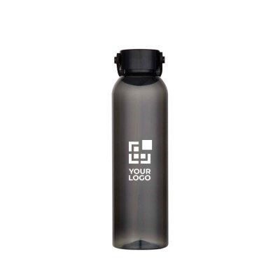 Botella de plástico reciclado con asa de silicona en la tapa 630ml Botella de plástico reciclado con asa de silicona en la tapa 630ml