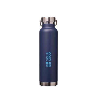 Botella de acero inox reciclado de doble pared y tapa de rosca 650ml Botella de acero inox reciclado de doble pared y tapa de rosca 650ml