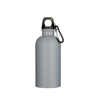 Botella de acero inoxidable reciclado mate de pared simple 400ml Botella de acero inoxidable reciclado mate de pared simple 400ml