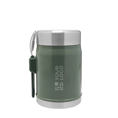 Tarro de comida con cubiertos y tapa aislante con válvula 400ml