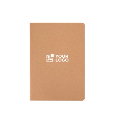 Libreta con tapa de cartón kraft y lomo cosido A5 hojas punteadas Libreta con tapa de cartón kraft y lomo cosido A5 hojas punteadas